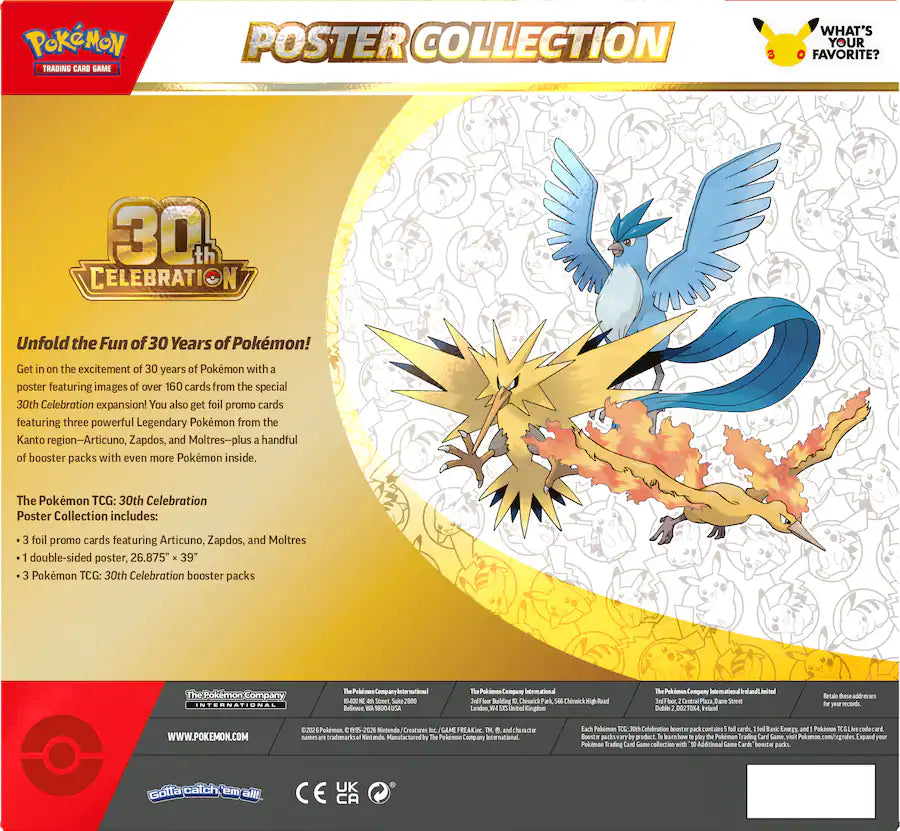 Pokémon TCG: 30th Celebration | Poster Collection | Pokémon